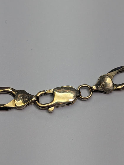 9CT Gold Curb Chain 21
