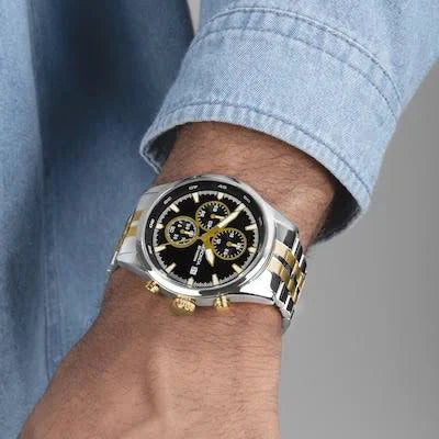 Sekonda Men's Dual Time Two Tone Stainless Steel Bracelet Watch