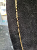 9ct Yellow Gold Square Curb Chain - 20" - 5.5g - Hallmarked