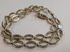 9ct White & Yellow Gold Hoop Necklace/bracelet