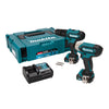 Makita CXT 12V Max Combi Drill & Impact Driver Kit 2 x 2.0Ah CLX228AJ