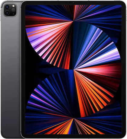 Apple iPad Pro (5th Generation, 12.9-inch, 2021), 128GB, Wi-Fi + Cellular, Space Gray (Renewed)