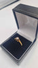 18ct Yellow Gold Ring With CZ Stone - 2.84 Grams - Size Q