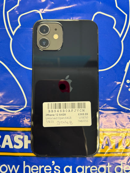 Apple iPhone 12 64GB Black, Unlocked