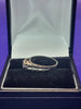18ct white gold ring With Clear Stone - 2.8G - K. Hallmarked