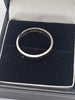 18ct White Gold Plain Mens Wedding Band Ring - Size O - 3.28 Grams