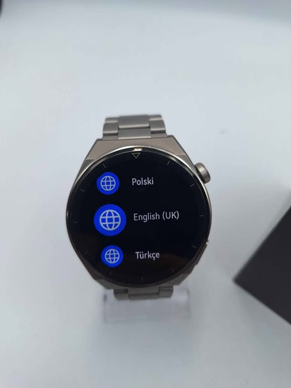 Huawei Watch GT 3 Pro 46MM Smart Watch - Light Titanium Strap - Boxed With Charger