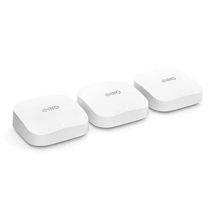 eero Pro 6E mesh Wi-Fi 6E router system | built-in Zigbee smart home hub | 3-pack |