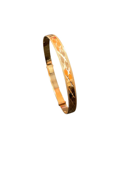 9ct Ladies expandable bangle