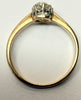18ct gold solitaire diamond ring size I 1/2