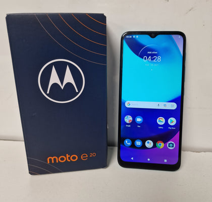 ** Sale ** Motorola Moto E20 - 64GB - Coastal Blue (Unlocked) (Dual SIM)