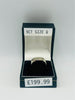 9CT WHITE GOLD, SIGNET RING, SIZE:Q, 3.2G, BOXED