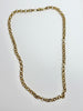 9ct yellow gold patterned 24" belcher chain