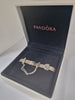 Pandora Flat Bracelet  With Safety Chain and 1 Charm 925