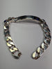 Sterling Silver Solid Curb I.d Bracelet