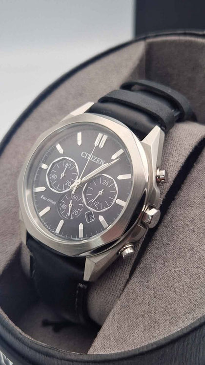 Citizen Metropolitan Chronograph Eco-Drive Men's Watch – CA4590-81E – Black Dial – Boxed