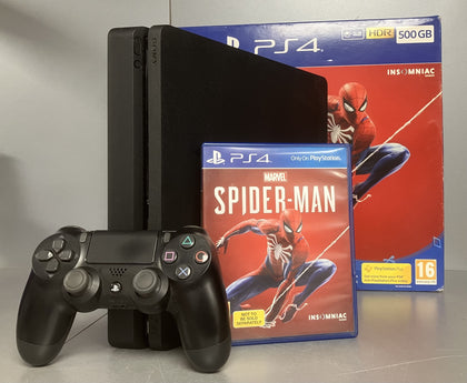 Sony PlayStation 4 Slim Black Boxed ( + Marvel’s Spider-Man )
