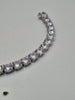 925 Sterling Silver Cubic Zirconia Bracelet - 6mm Wide - 8" Long - 21.4 Grams **BRAND NEW**