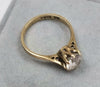 9ct Gold CZ Ring Size "O"