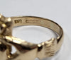9Ct Yellow Gold Claddagh ring - 5.53G - Size T - Hallamrked