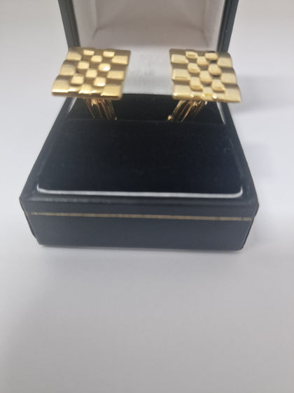 Gold Cuff Links 9ct 375 5.8G.