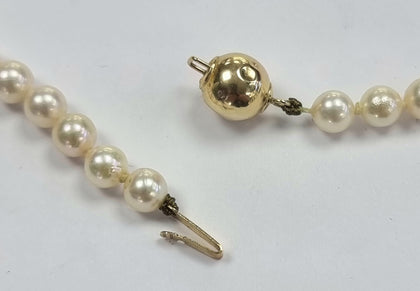 14ct Gold Pearl Necklace 15
