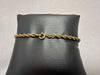9ct 7" Yellow Gold Twist Bracelet