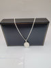 BRANDNEW SILVER CHAIN AND LOCKET  9.25 , WEIGHT 18.4G, LENGHT26"