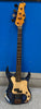 Axl Badwater Electric 4 String Bass Guitar - Distressed Blue Crackle