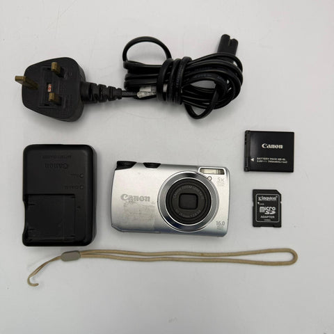 Canon POWERSHOT A3300 IS Compact Digital Camera - TESTED WOKRING