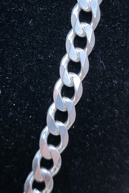 925 silver curb chain - 25.54G - Hallmarked