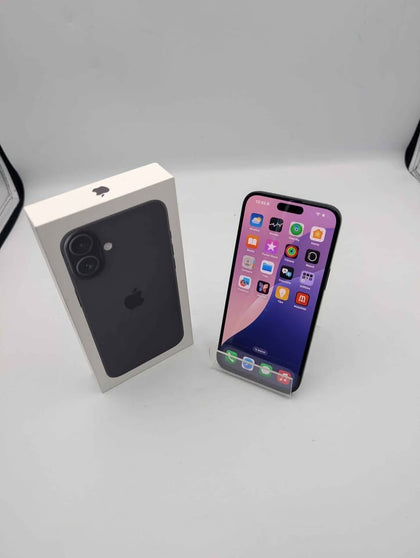 Apple iPhone 16 Plus Mobile Phone - 128GB - Black - Open Unlocked - Boxed With 100% Battery