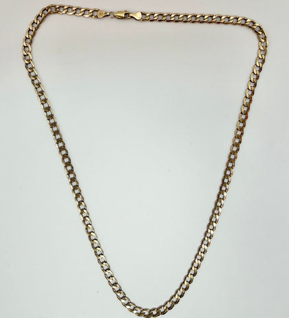 9ct yellow gold curb chain 20