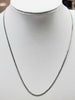 9ct White Gold Curb Chain 18"