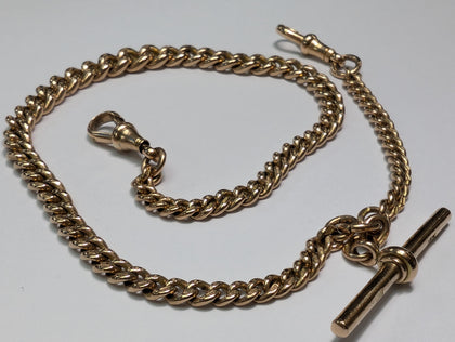9CT ROSE GOLD DOUBLE ALBERT BRACELET