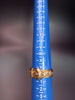 9ct Gold Solid Patterned Double Buckle Ring - 10.2G