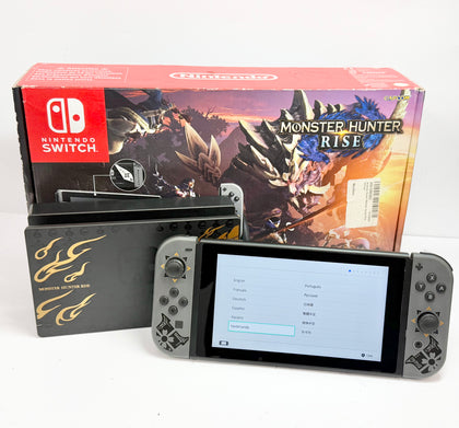 Nintendo Switch Console, 32GB Monster Hunter + Grey Joy-Con (No Game), Boxed
