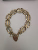 9k Gold Bracelet with Heart lock 6.45G Hallmarked(375) and Tested