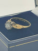 18ct Gold Ring With Clear Stone - K