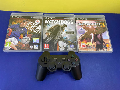 PLAYSTATION 3 SLIM 320GB +3 GAMES LEIGH STORE