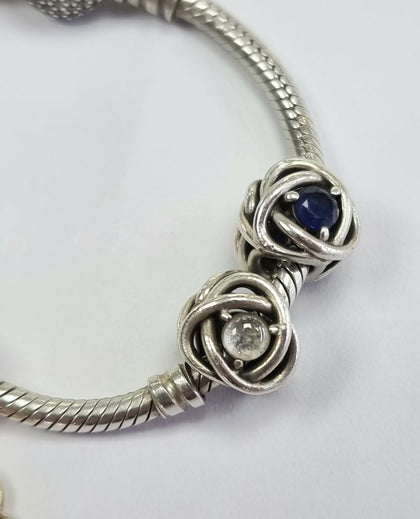 Pandora bracelet 18cm With 4 Charms