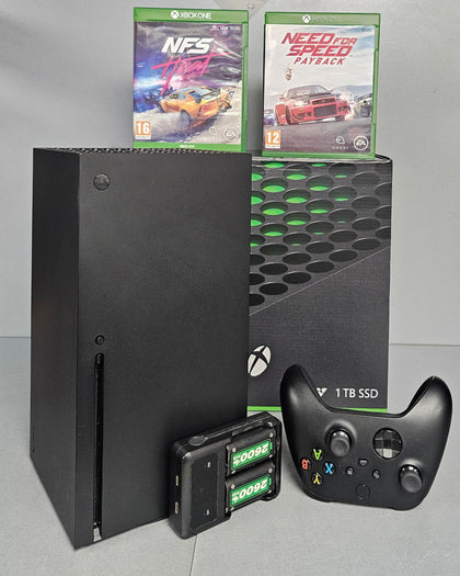 Xbox Series X Console, 1TB, Black, Boxed + 2 Need for Speed Games
