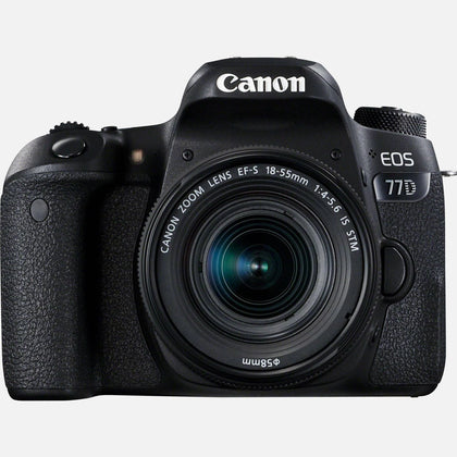 Canon EOS 77D Camera & EF-S 18–55mm f/4–5.6 EFS lens