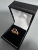 9CT Gold Ring With Purple Stone Size L 3.1G 375