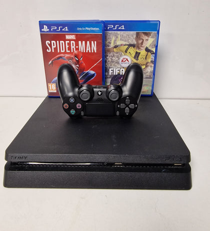 Sony Playstation 4 Slim 500GB Console & 2 Games.