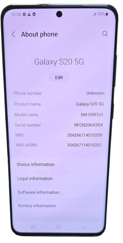 ** Christmas Sale ** Samsung Galaxy S20 5G - 128GB - Unlocked
