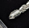 925 Silver Hallmarked, diamond-cut rope Style With Lobster Clasp, 8", 22.5g, !!BRAND NEW!!