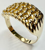 9ct yellow gold keeper ring Y 1/2
