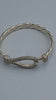 Solid 925 Sterling Silver Horseshoe Bangle - 31.42 Grams **BRAND NEW**