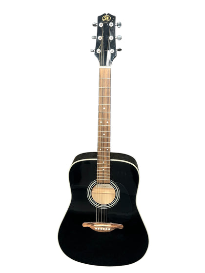 SX Guitars MD160CE/BK  Acoustic Cutaway